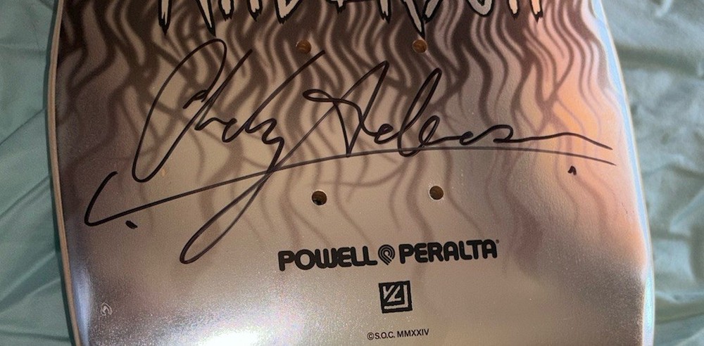 Andy Anderson Signed Skateboard Deck Powell Peralta