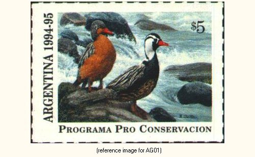 D2K Argentina Duck Stamp 1994 6.50p