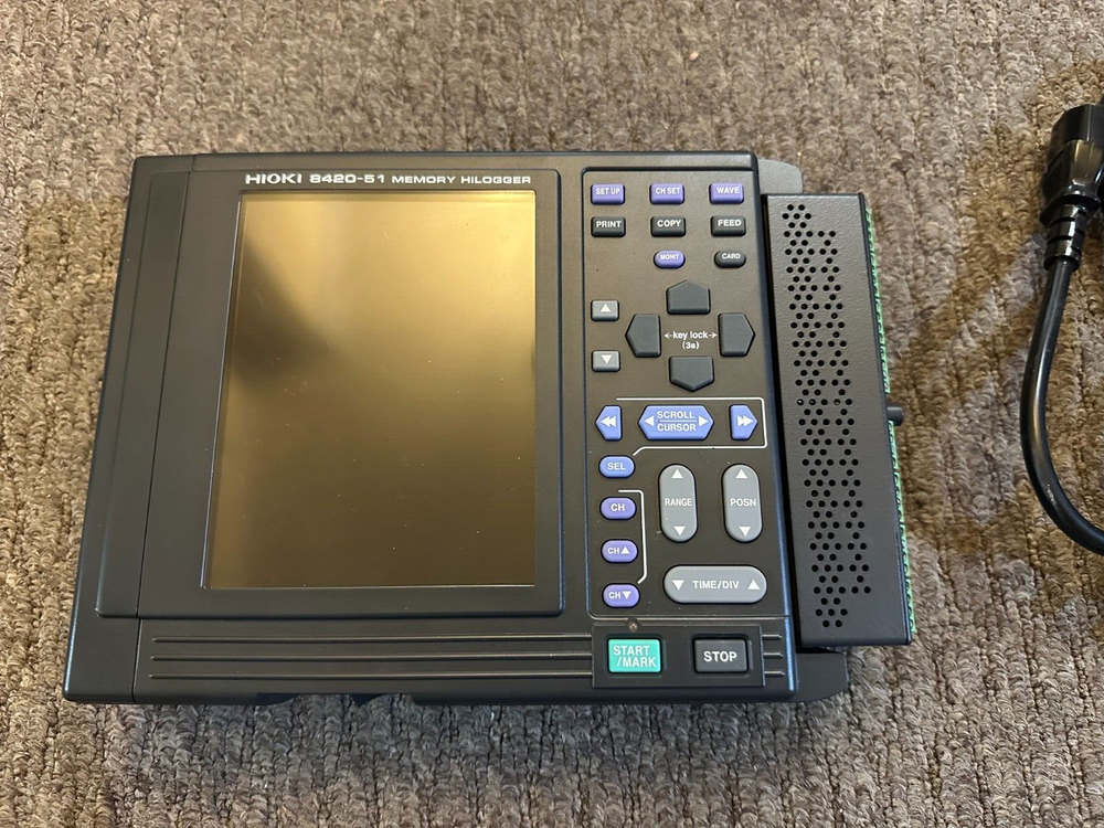 Hioki 8420-51 Memory Hilogger (Data Logger) 8ch/16ch with Case, Memory Card,