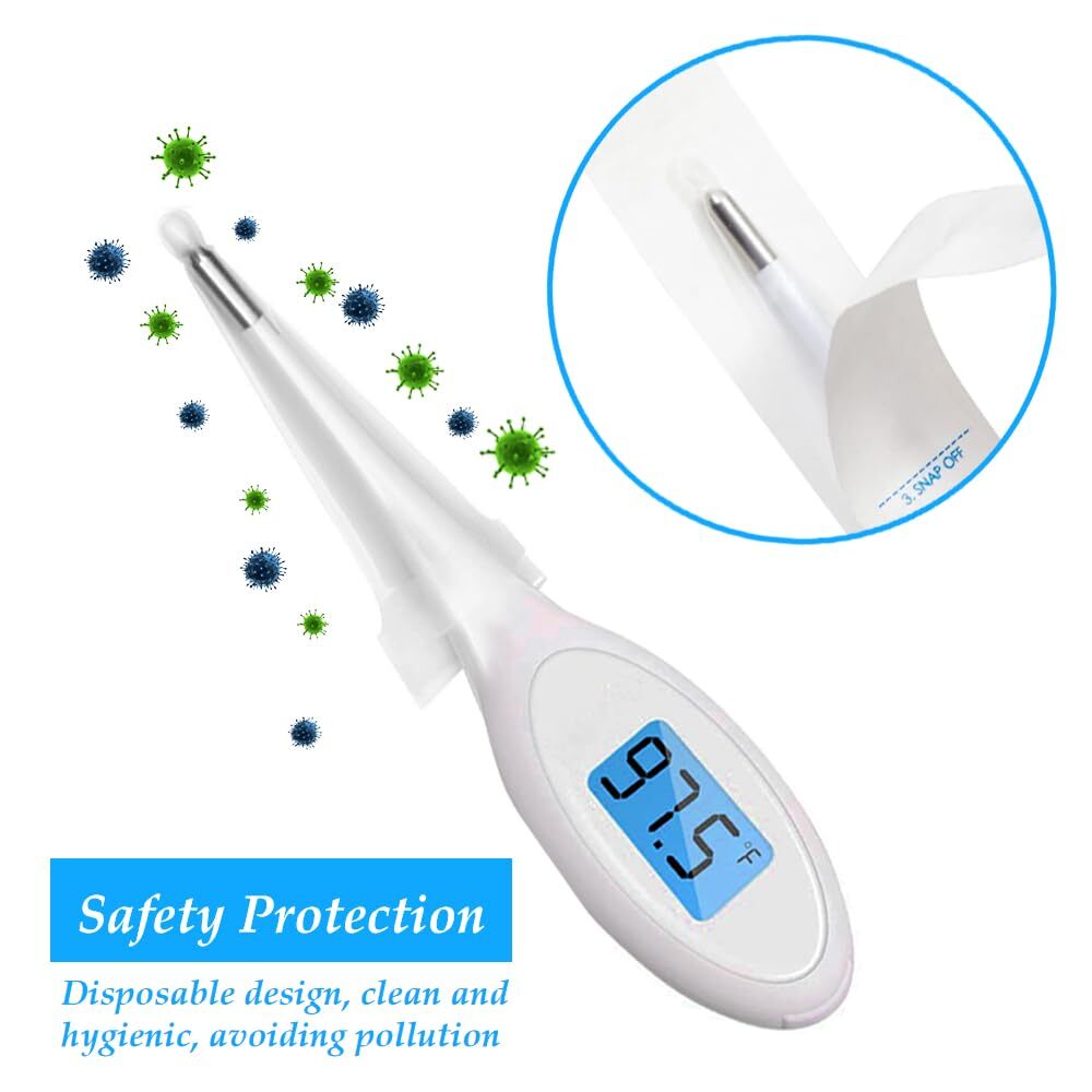 100 Pack Digital Thermometer Probe Covers Temperature Reading Sheath Sleeves