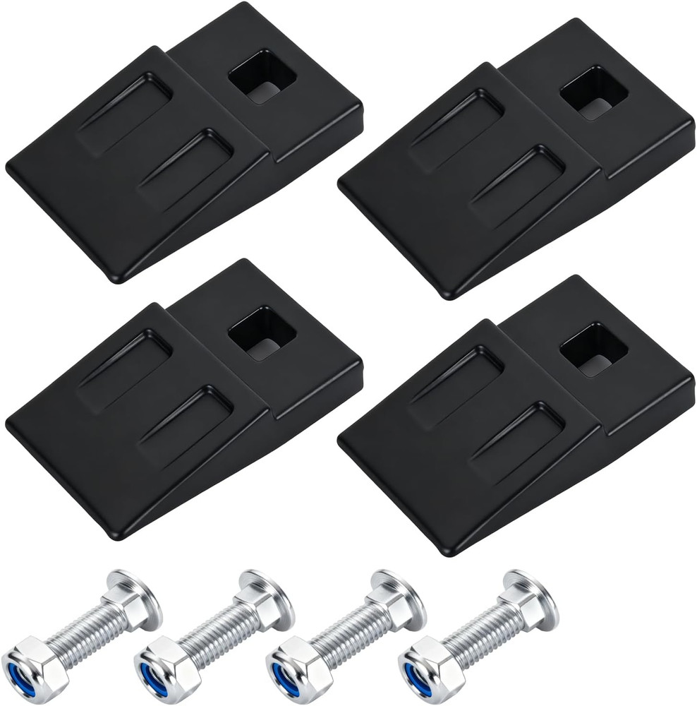4Pcs 3 Point Auger Cutting Edge, Square Hole Replacement Auger Cutting Edge with