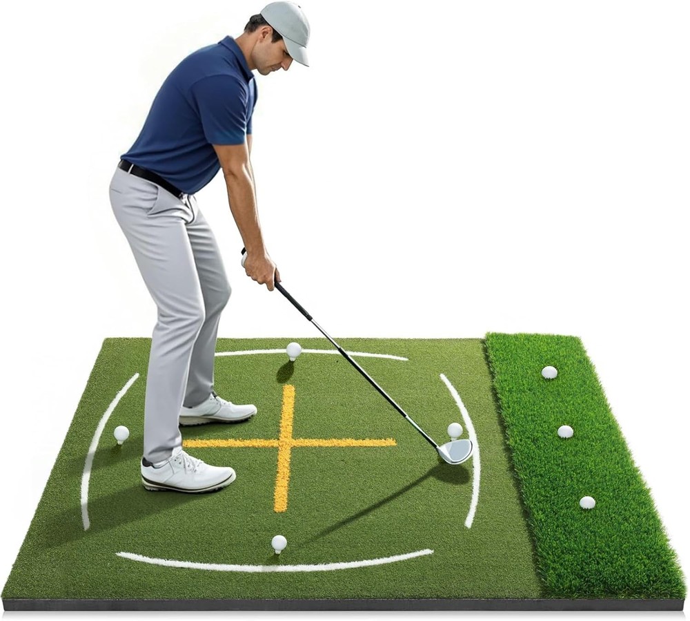 5 x 5 Golf Hitting Mat | Turf for Realistic Practice Experience