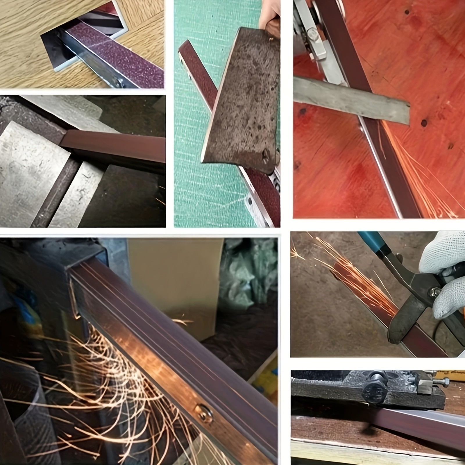 Angle Grinder to Belt Sander Adapter - For Metal/Wood Sanding & Rust Removal