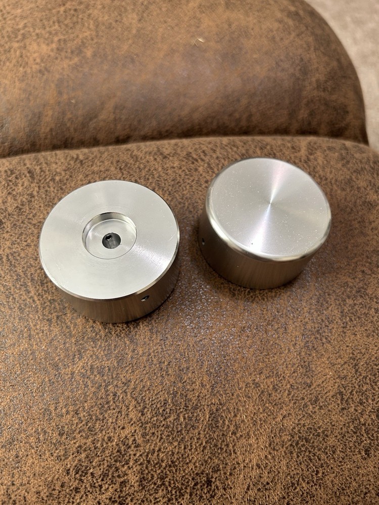 48 mm X 25 mm Aluminum Potentiometer Knobs (2)