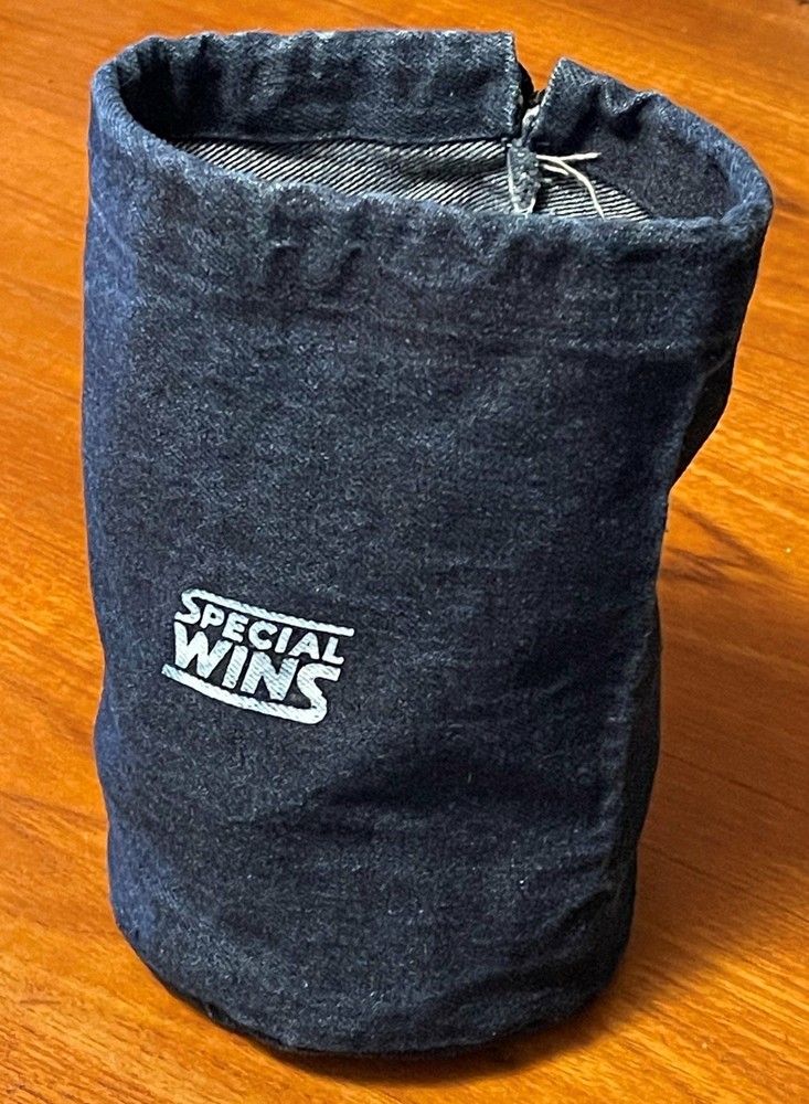 Denim Drawstring Game Bag (Perfect for Rummikub Tiles)