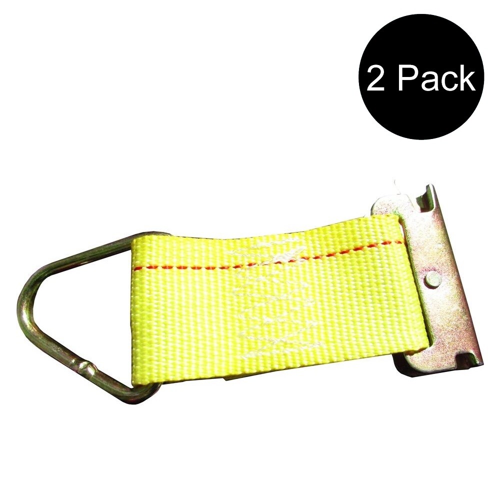 (2) E Track Fitting Rope Tie Off Enclosed Trailer Cargo Trailer Tie Down Strap