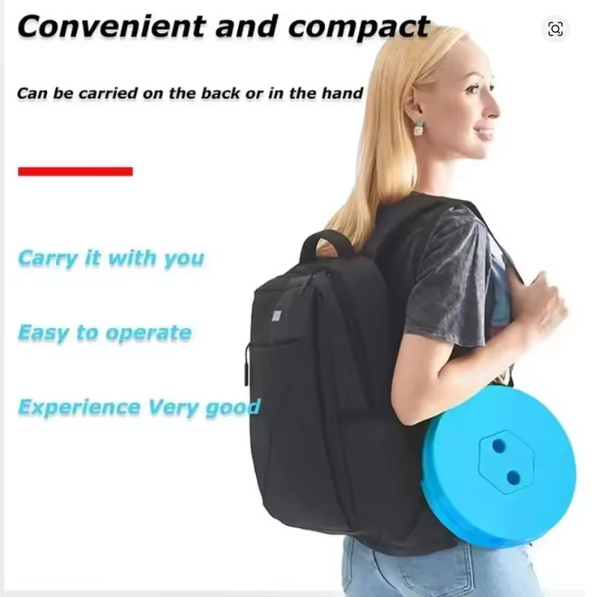 Portable Telescopic Folding Chair Adjustable Height Lightweight Camping Stool