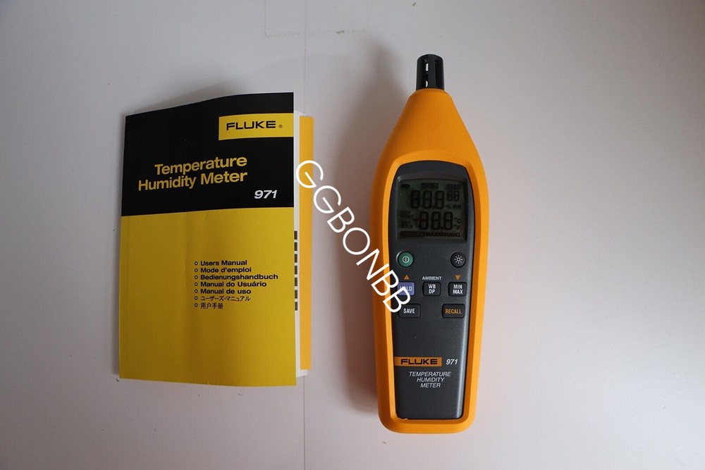 Fluke 971 Temperature Humidity Meter Quick-response Capacitance Sensor IAQ