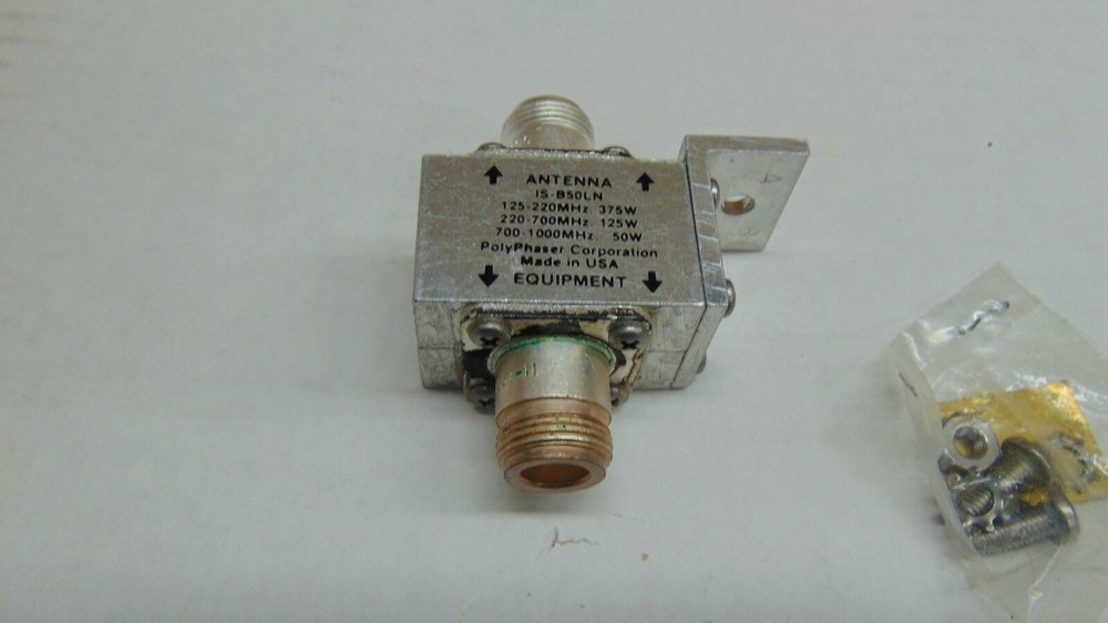 PolyPhaser IS-B50LN Bulkhead Arrestor unused in box