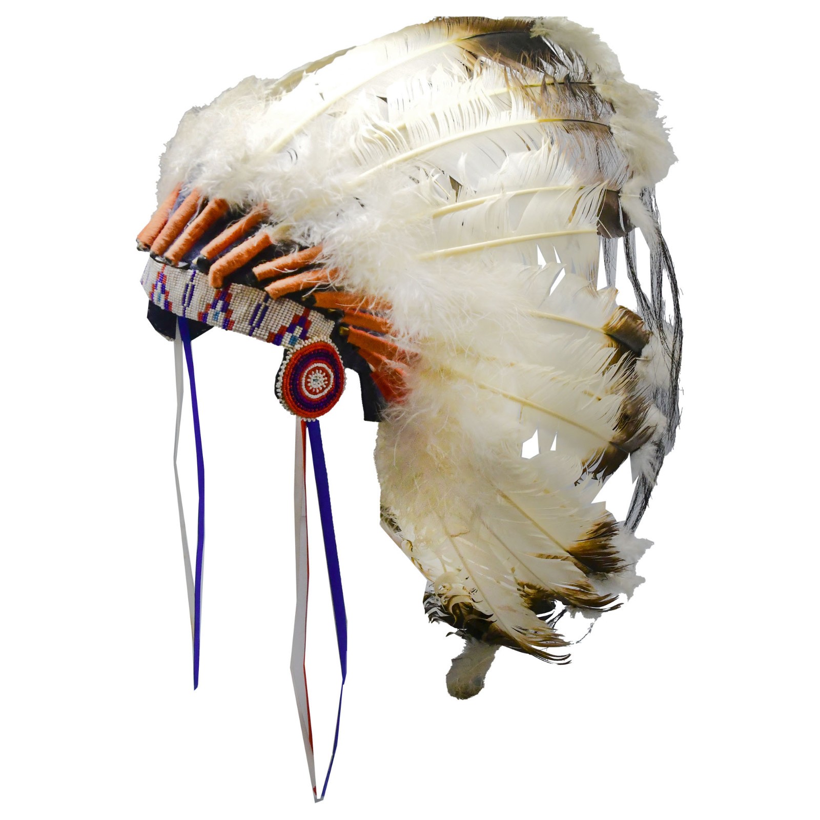 Sioux War Bonnet Beaded Immitation Eagle Feathers 1940s