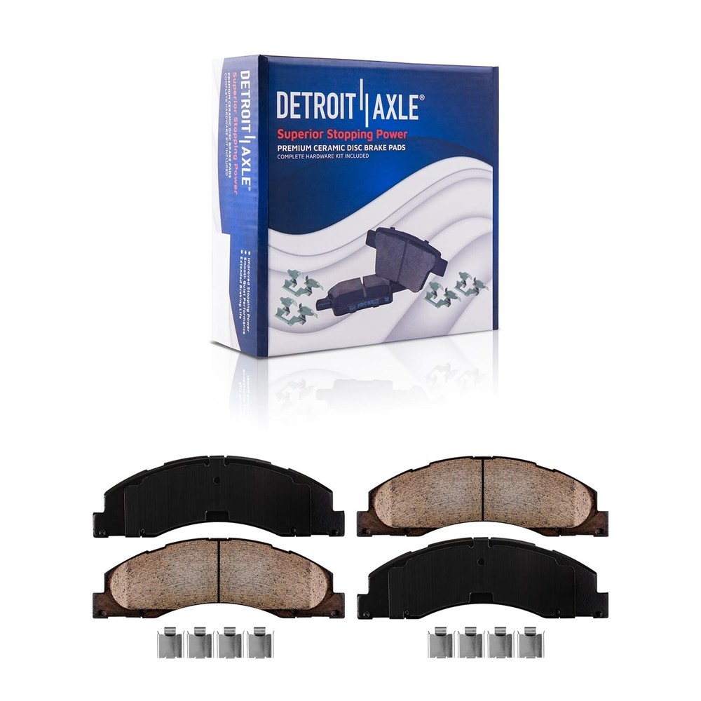 6pc Front & Rear Ceramic Brake Pads for Ford E-150 E-250 E-350 E-450 Super Duty