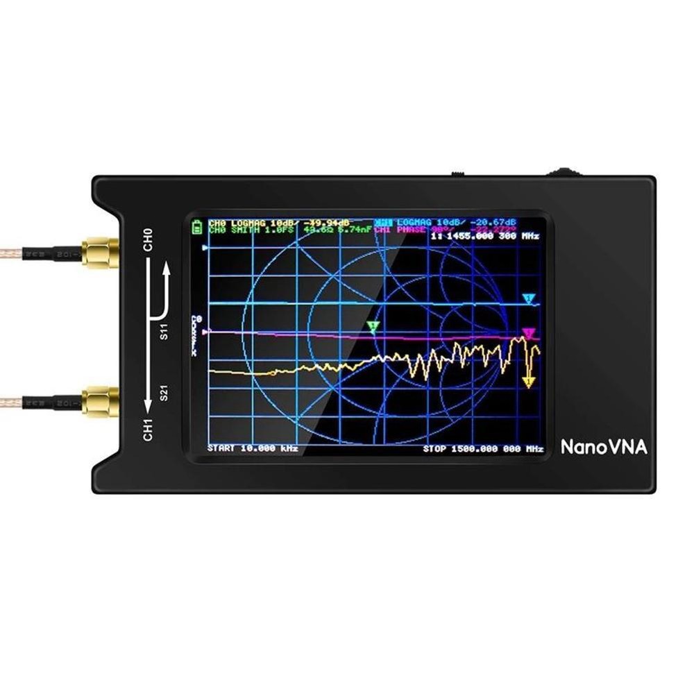 Nano VNA-H4 4" LCD 50KHz~1.5GHz VNA HF VHF UHF UV Vector Network Analyzer