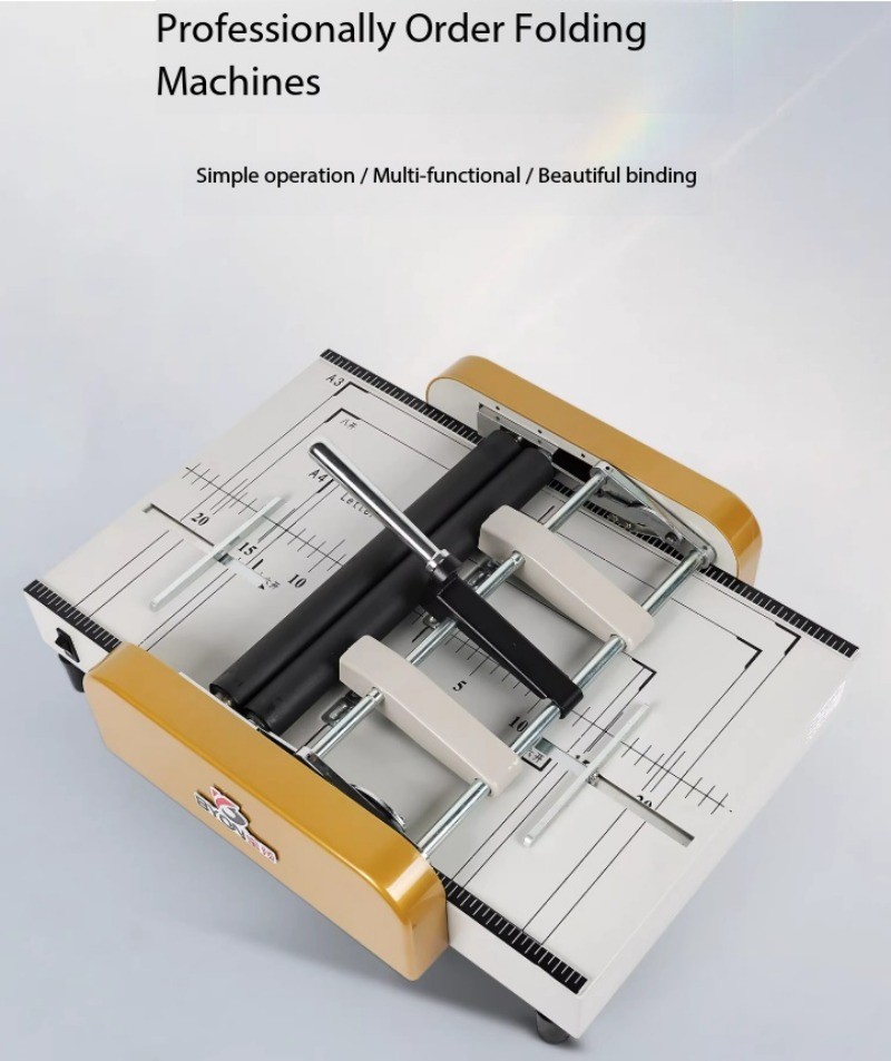A3 Folding Machine, Folding Machine, Flat Staple Automatic Binding Machine