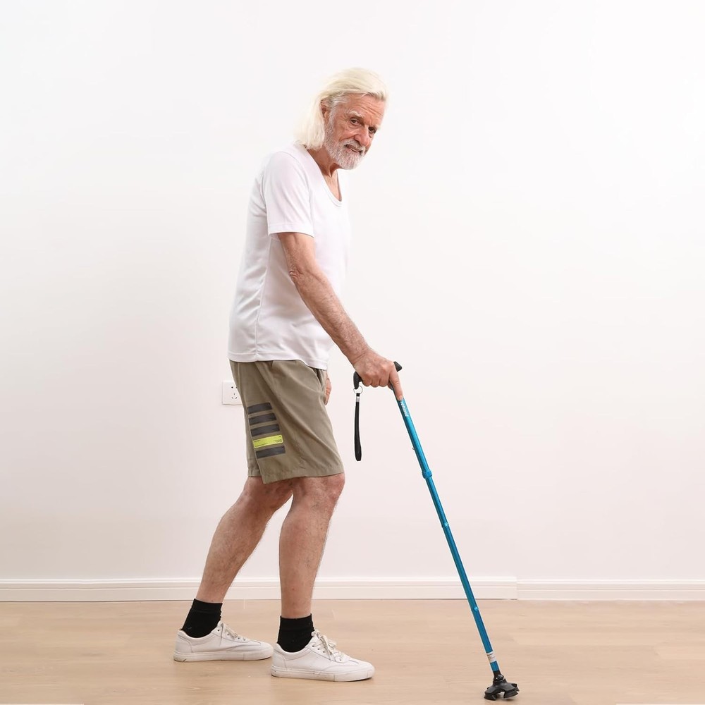 Lightweight Foldable Walking Cane with Soft Grip