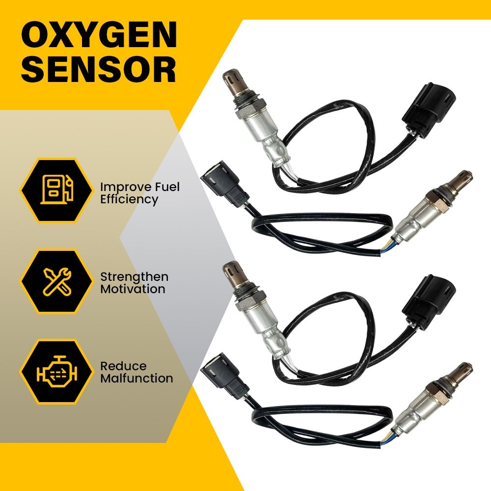 For 2016-2019 Ford Explorer Flex V6 3.5L 4PCS Upstream+Downstream Oxygen Sensor