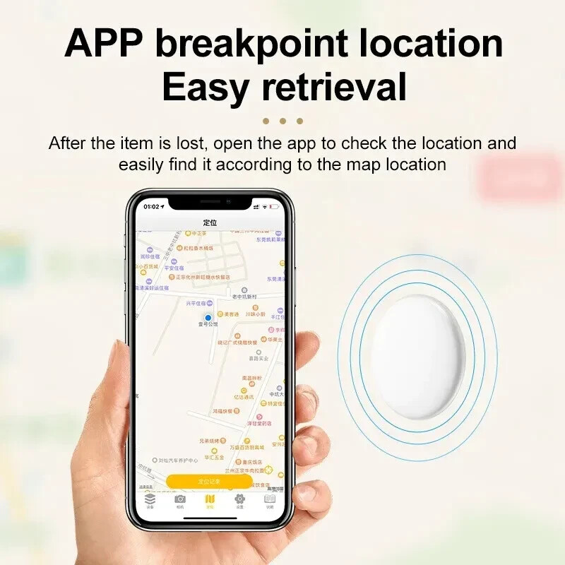 3 PACK Smart Air Tag GPS Bluetooth Tracking for Keys/ IOS & Android