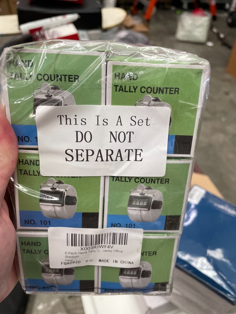 6x Hand Held Tally Counters
