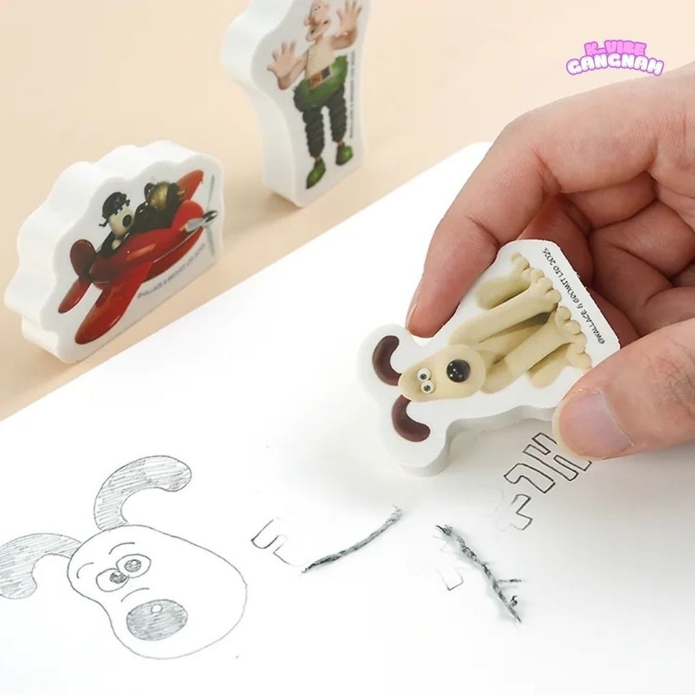 Wallace & Gromit Random Eraser Blind Pack Full Box Set 24pcs
