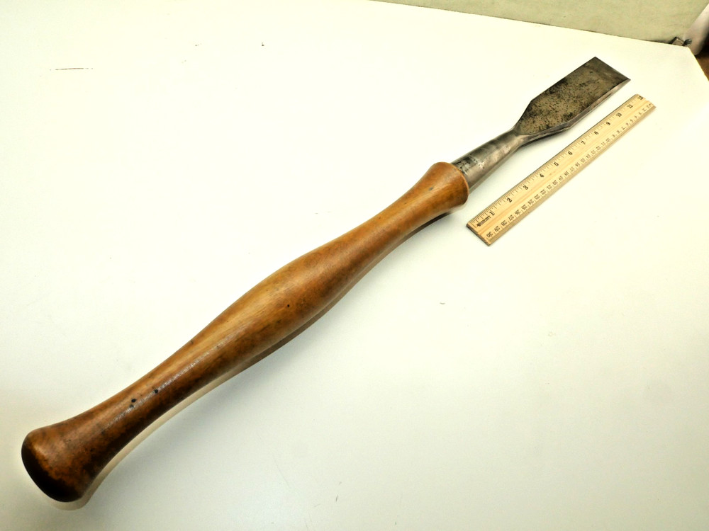 Old tools Large Vintage 2" timber framing slick chisel