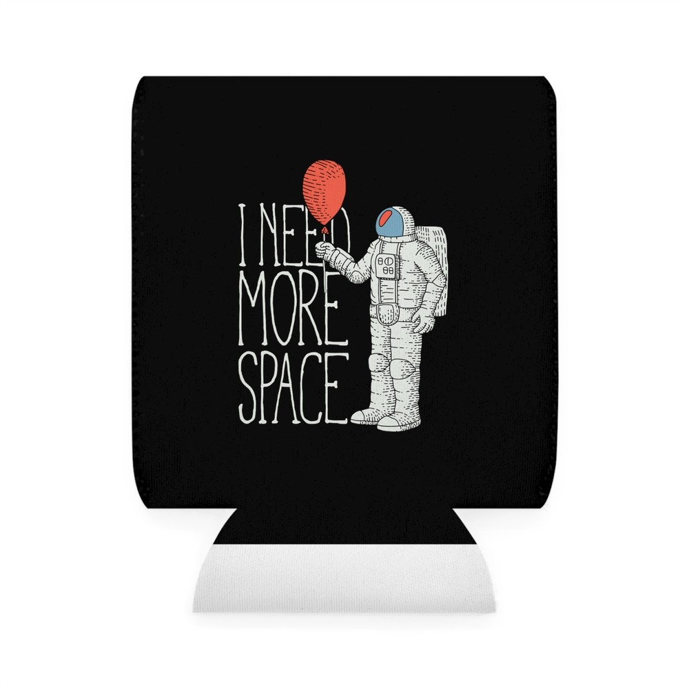 I Need More Space - Black Can Cooler Sleeve