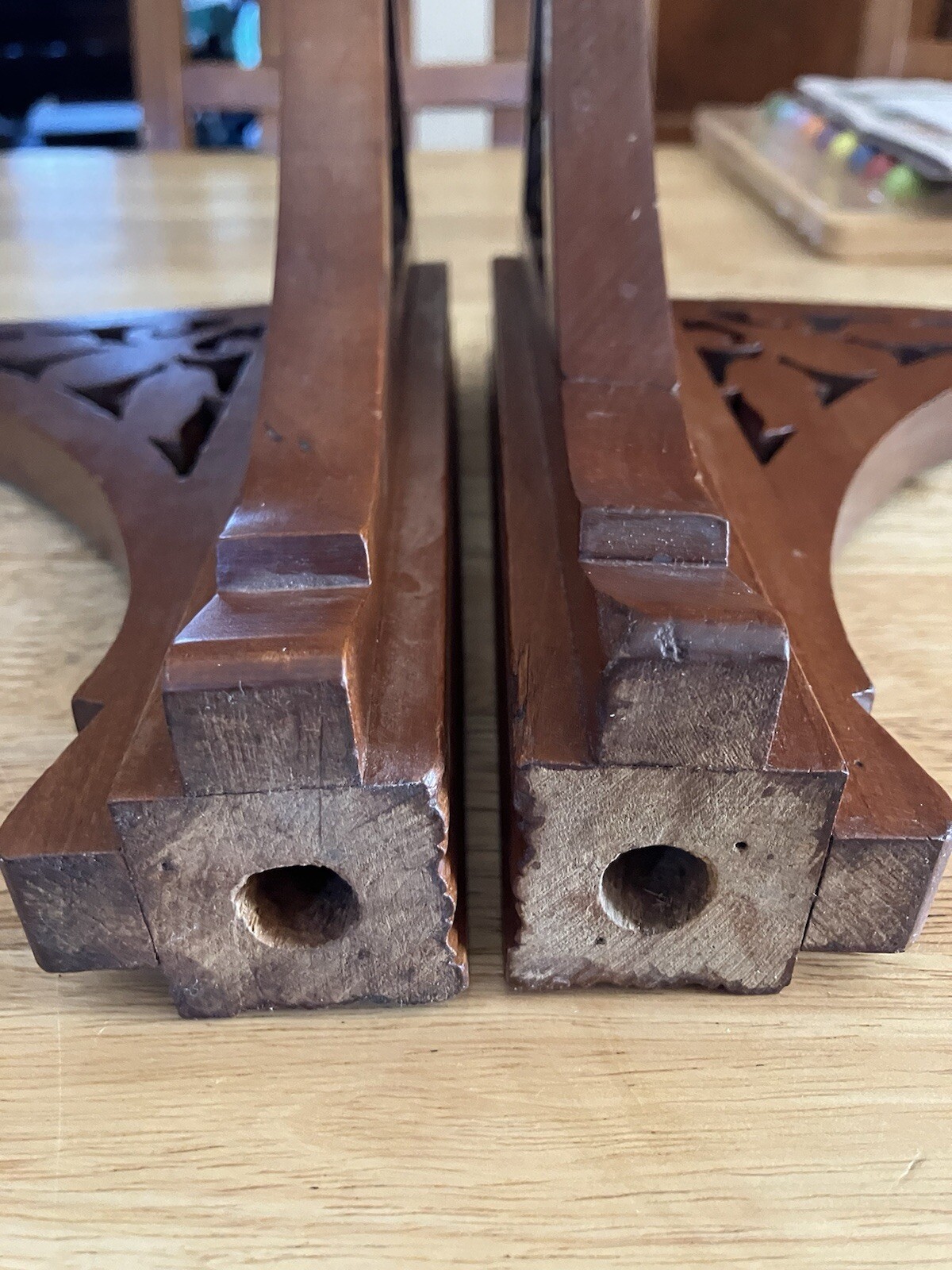 Carved Wooden Bracket Corner Piece Set Victorian Furniture Architectural Salvage