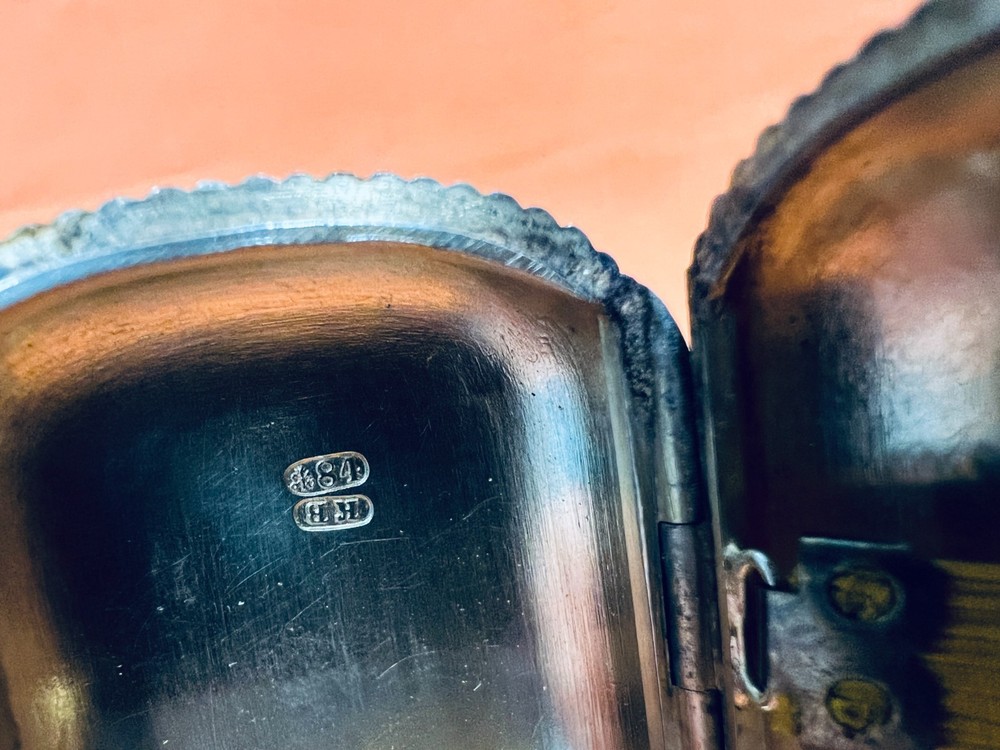 Russian Silver Cigarette Case