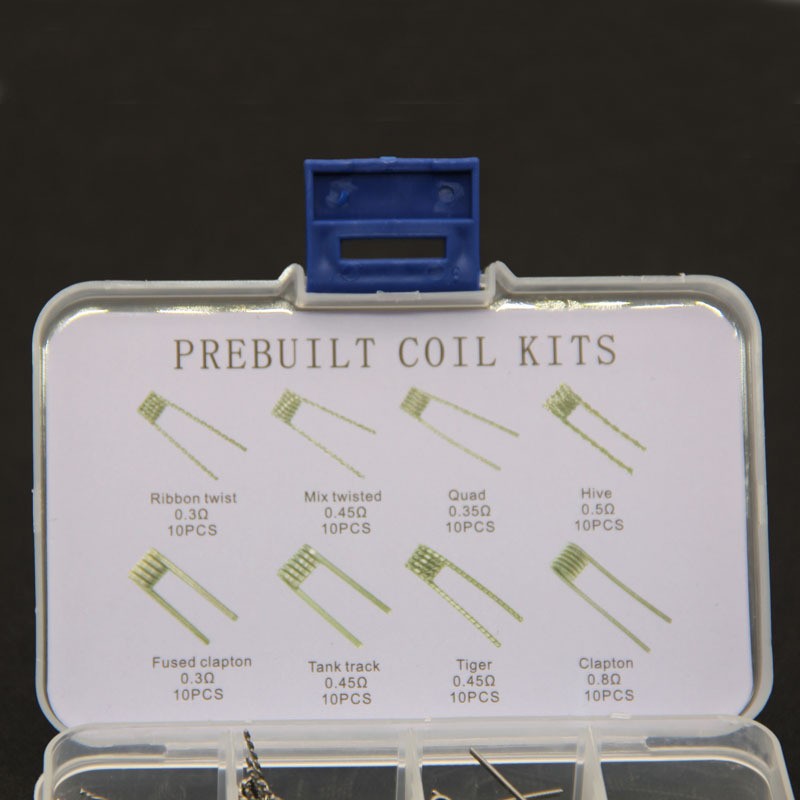 80pcs A1 Clapton Heating Wire Coils Ready-made Kit