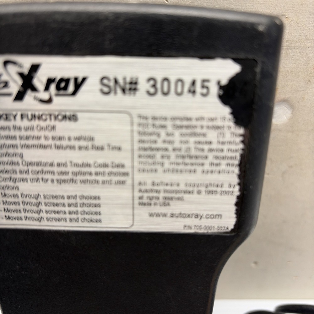 Autoxray Ez Read 1000 With Case Manual Interface Cable