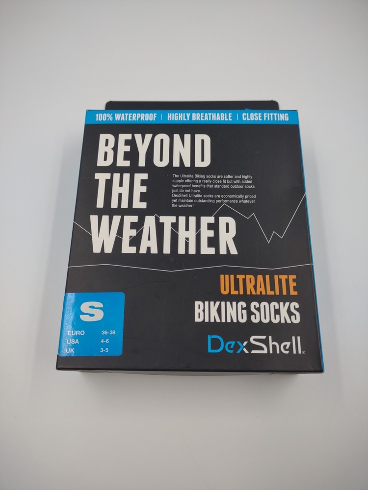 Dexshell Waterproof Ultralite Biking Socks ~ Size Small