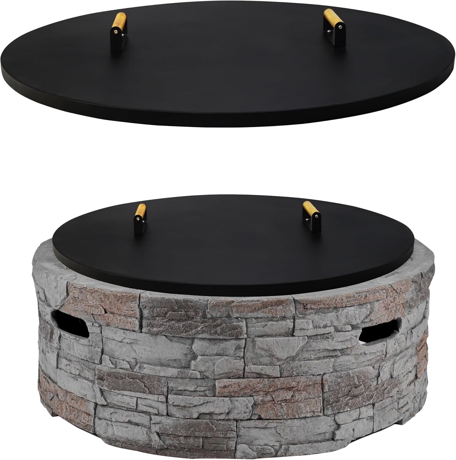 FEBTECH Fire Pit Shield 38 Inch - Compatible with Fire Pits Diameter Up to 36"