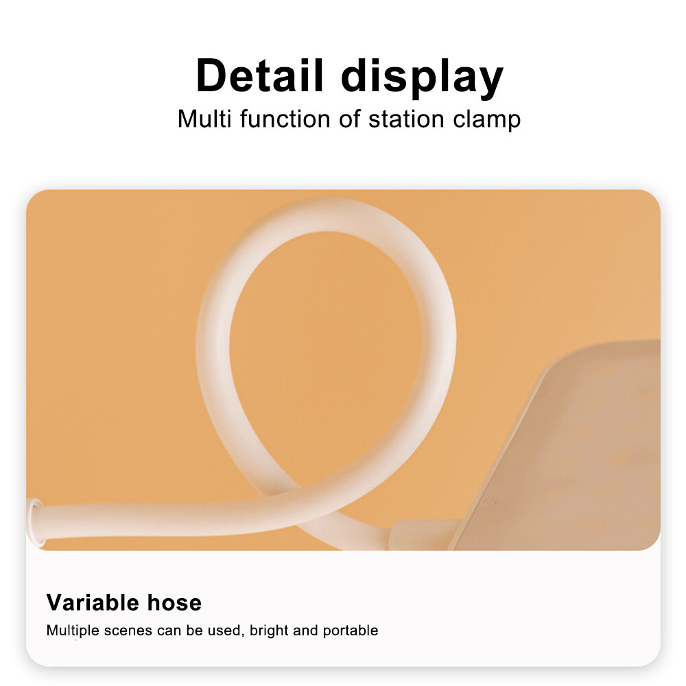 LED Desk Lamp Adjustable Neck Lamp with Clamp Eye-Caring Reading Desk Light
