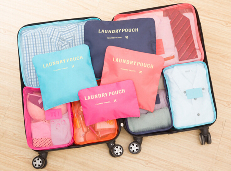 9Pcs Waterproof Clothes Storage Bags Packing Cube Travel Luggage Organizer Pouch