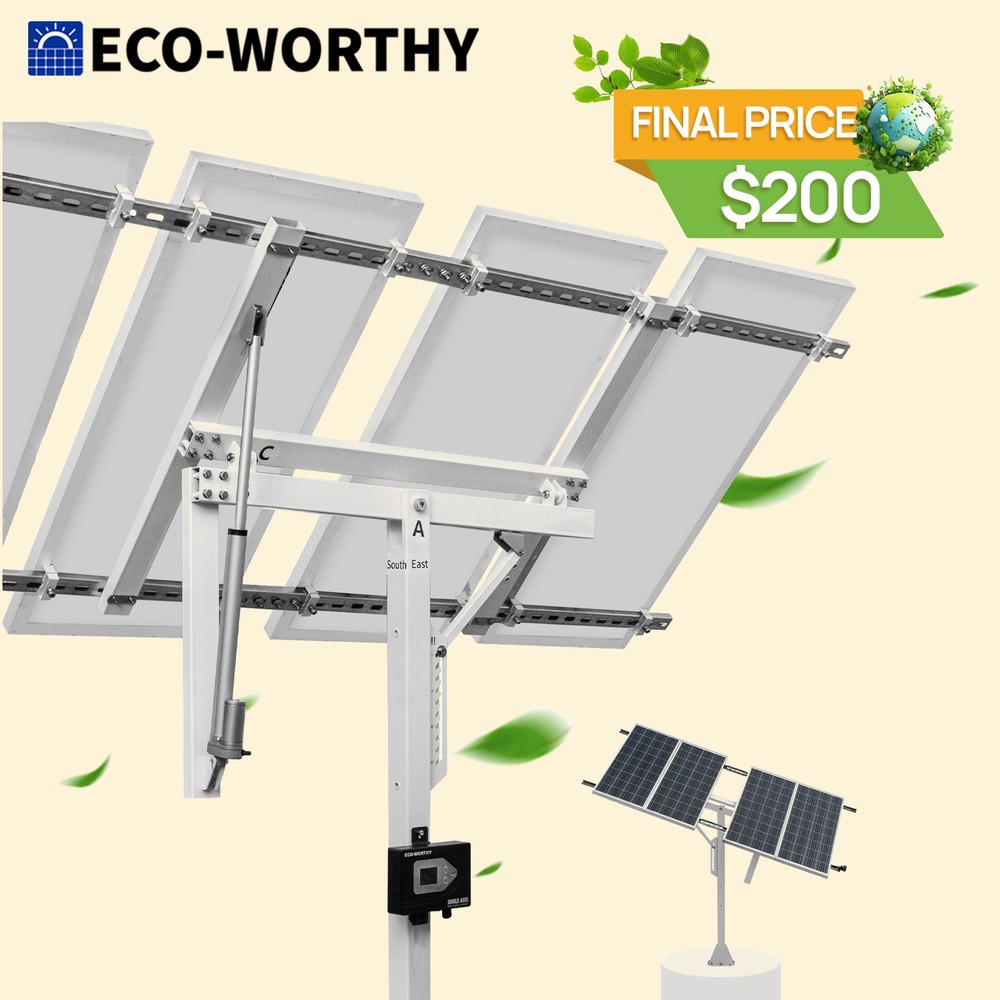 ECO-WORTHY Solar Panel Single Axis Tracking System with Tracker Controller