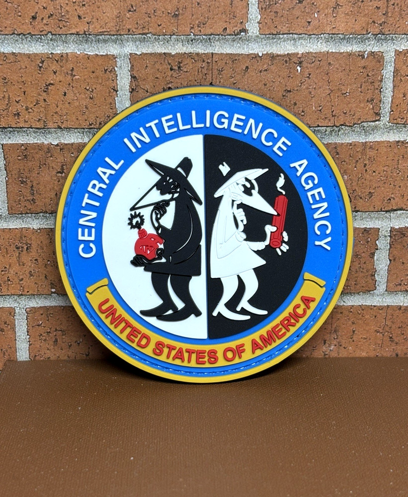 Spy VS Spy Tactical Gun Patch, Video Game Morale PVC Patch - CIA Spy Patch