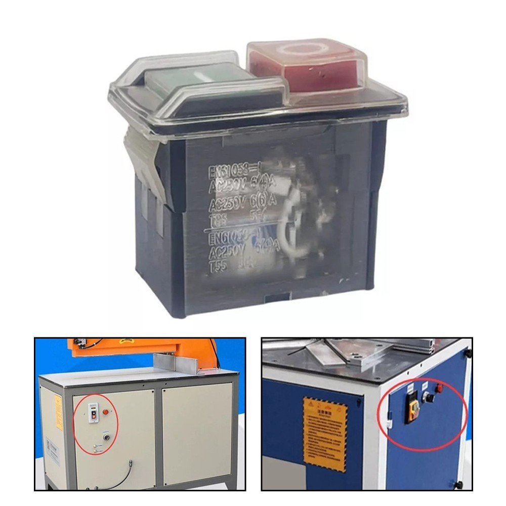 Electromagnetic Pushbutton Switch with Stop Functionality for Machinery