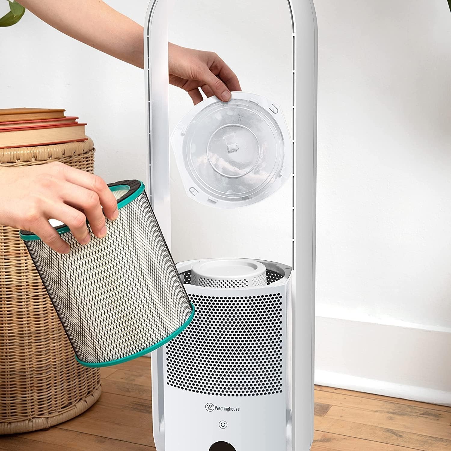 Westinghouse 3 In 1 Bladeless Tower Fan Air Purifier UV White B Stock 32’’