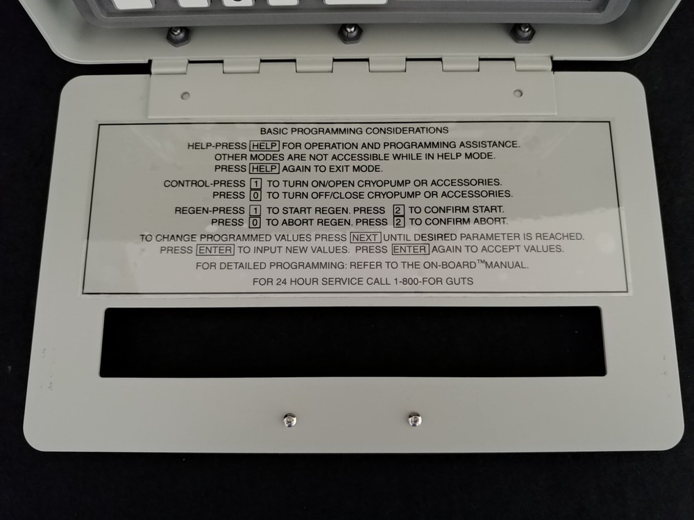 CTI Cryogenics Cryo Pump ON-BOARD Remote Control Panel