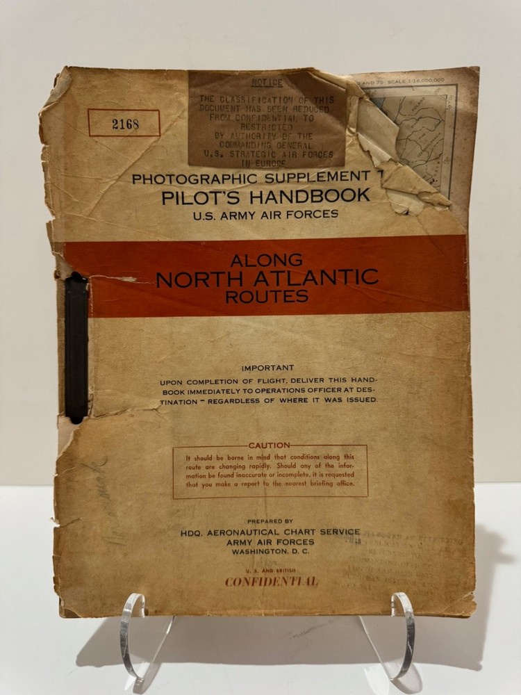 WWII U.S. Army Air Forces Photographic Supplement Pilot’s Handbook | North Atlan