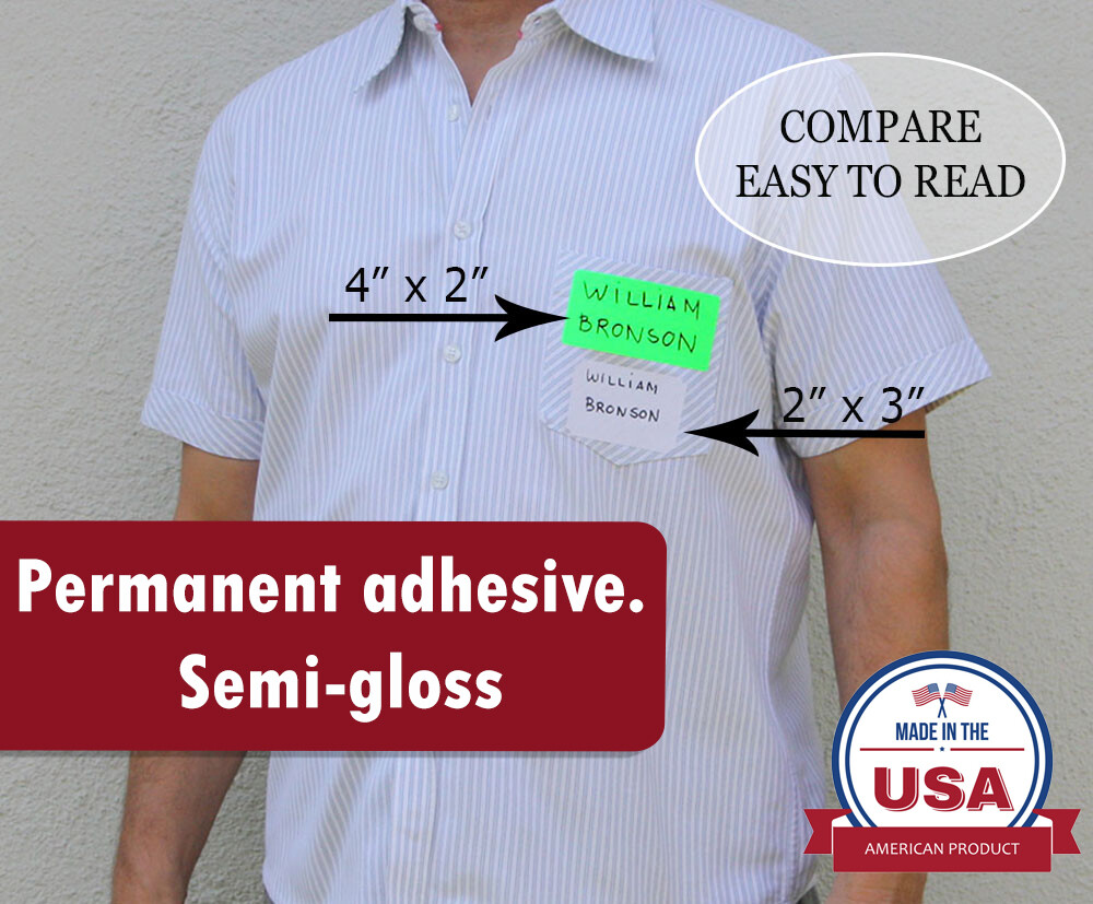 Royal Green Rectangular Color-Coding Labels Roll 101x50MM (4 Inch x 2 Inch)