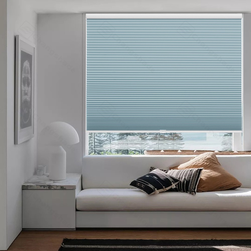 CUSTOM Changshade Cordless 100% Blackout Window Shade 38MM Cellular Blind