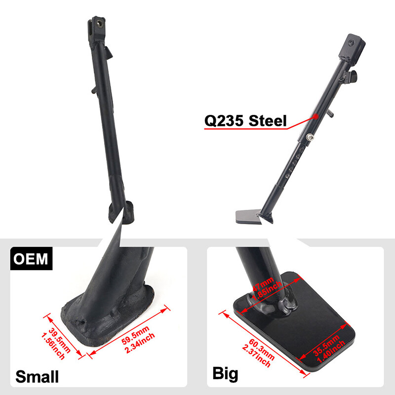 Motorcycle Steel Adjustable Kickstand Sidestand Fit For Suzuki DR650 1996-2023
