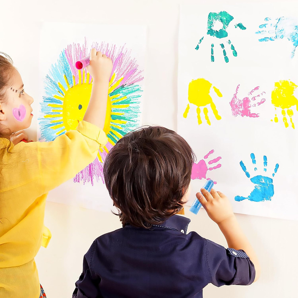 Tempera Paint Sticks, 32 Colors Solid Tempera Paint for Kids, Super Quick Drying