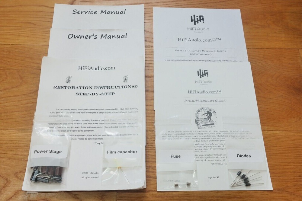 Heathkit DX-60 restoration kit service recap capacitor repair rebuild set