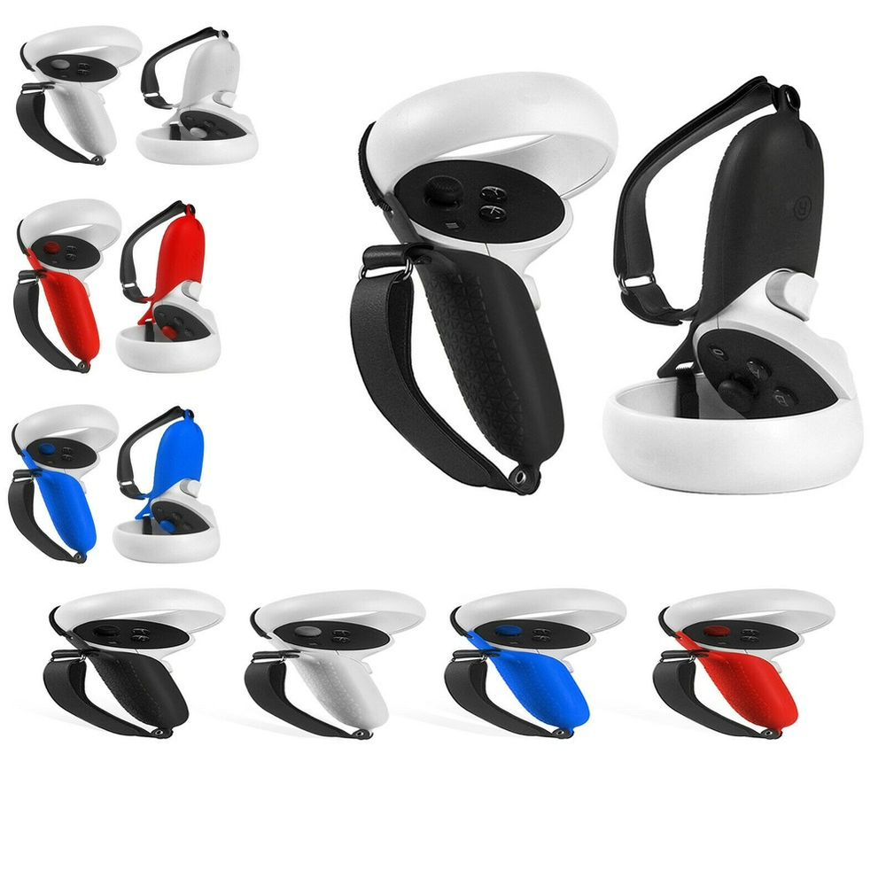 Handle Grip Cover Fixed Strap Protective Sleeve For Oculus Quest 2 Controller