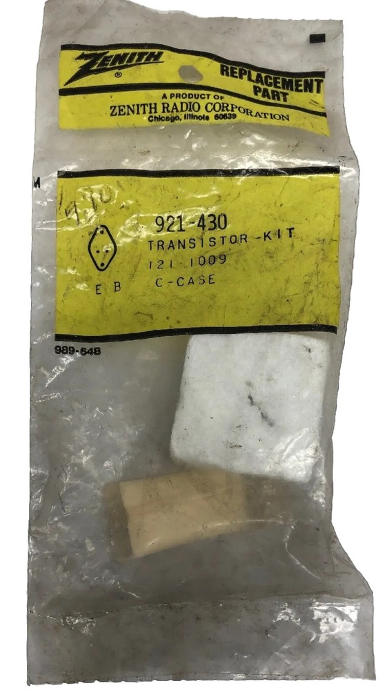 Zenith 921-430 Transistor Kit C-Case - Vintage Electronics