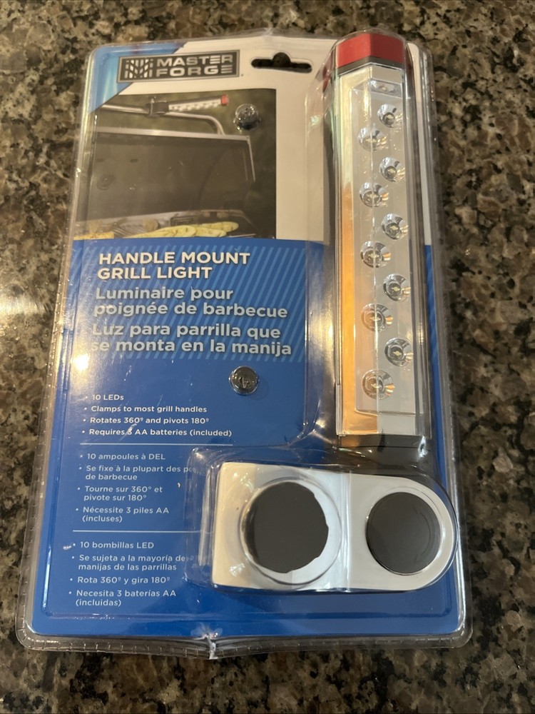 Master Forge Handle Mount Grill Light LED, New!