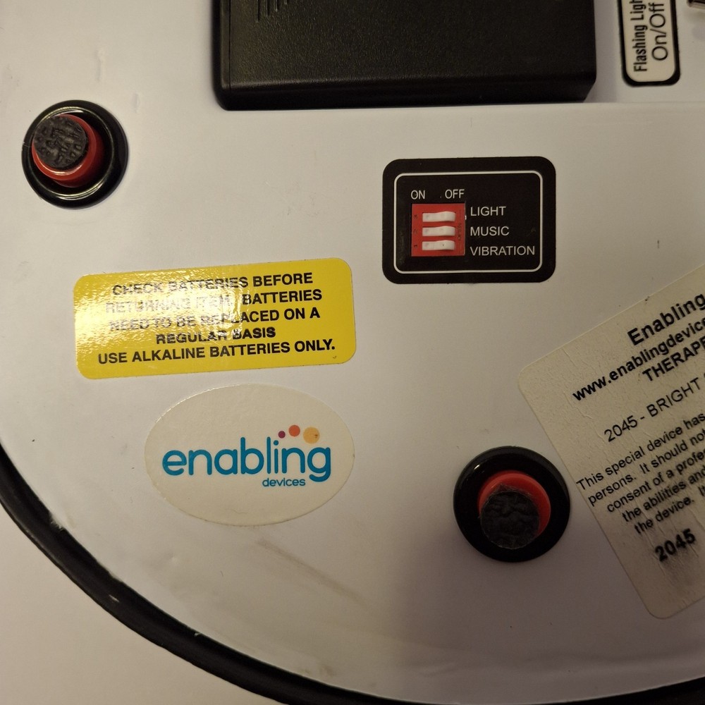 Enabling Devices 2045 Bright Switch Light Music Vibration Therapy Sensory Button