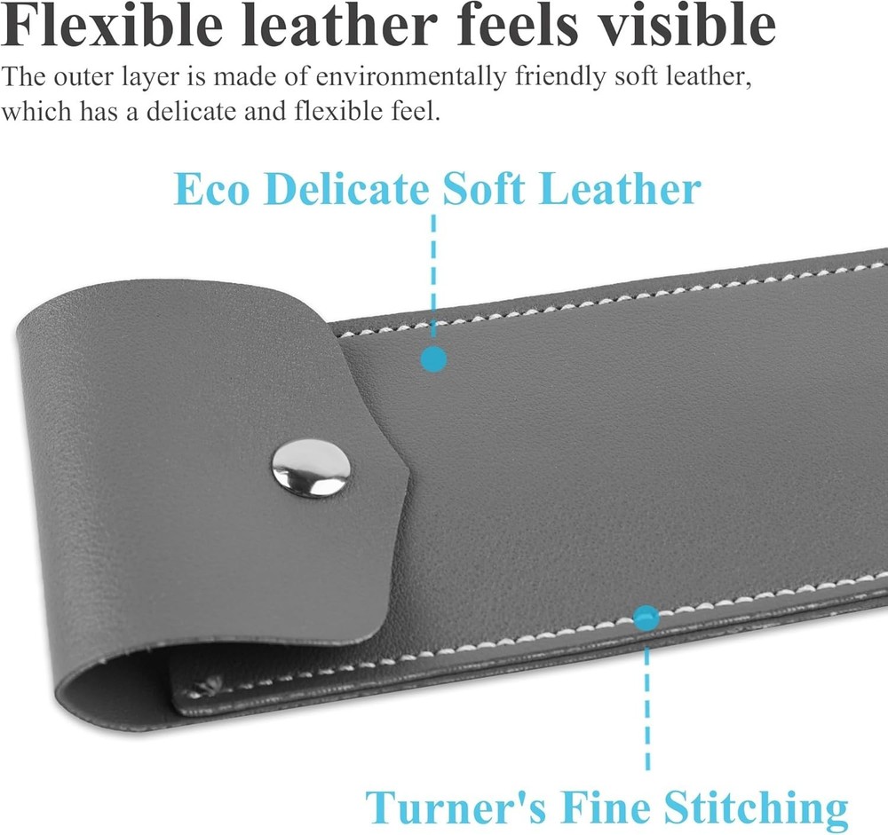 Multi-Functional Grey Pen Holder for Notebooks - Elegant and Practical Design
