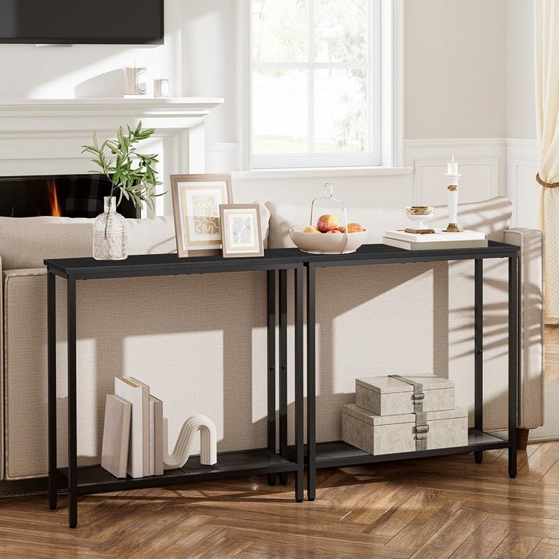 Multifunctional Console Table Small Space Entryway Sofa Table Storage Shelf New