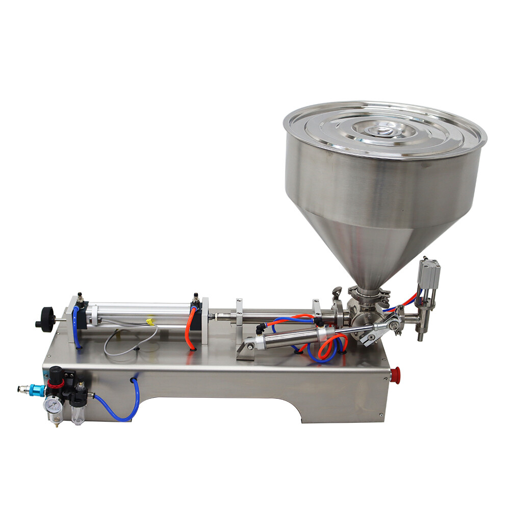 10-100ml Pneumatic Paste Liquid Filling Machine Single Nozzle with Hopper 110V